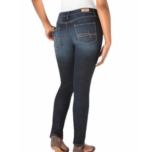 Levis Denizen Modern Slim Stretch Jeans Mid Rise Blue Wash Size 27 - Picture 3 of 8